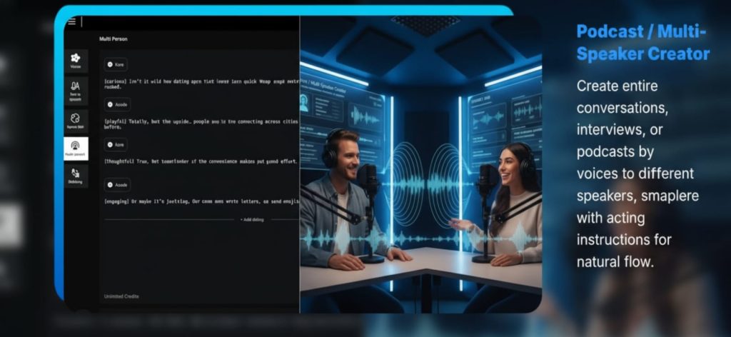 AI Voice Designer 2025 best AI voice generator generating natural-sounding voices for podcasts